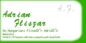 adrian fliszar business card